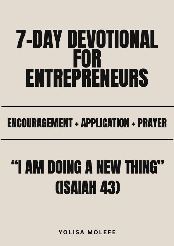 I am doing a new thing - Isaiah 43